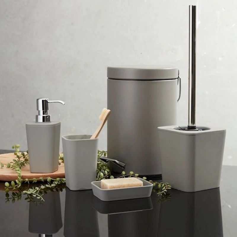 Диспенсер для мыла JYSK Mala, 7x17 см, ABS пластик, серый Диспенсер для мыла JYSK Mala, 7x17 см, ABS пластик, серый