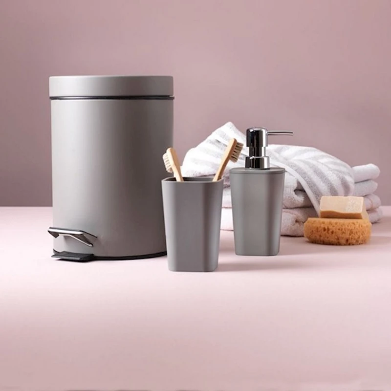 Диспенсер для мыла JYSK Mala, 7x17 см, ABS пластик, серый Диспенсер для мыла JYSK Mala, 7x17 см, ABS пластик, серый