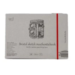 Альбом для скетчей SM-LT Bristol authenticbook, 185г/м², 24.5x17.6 см, 18л, белый