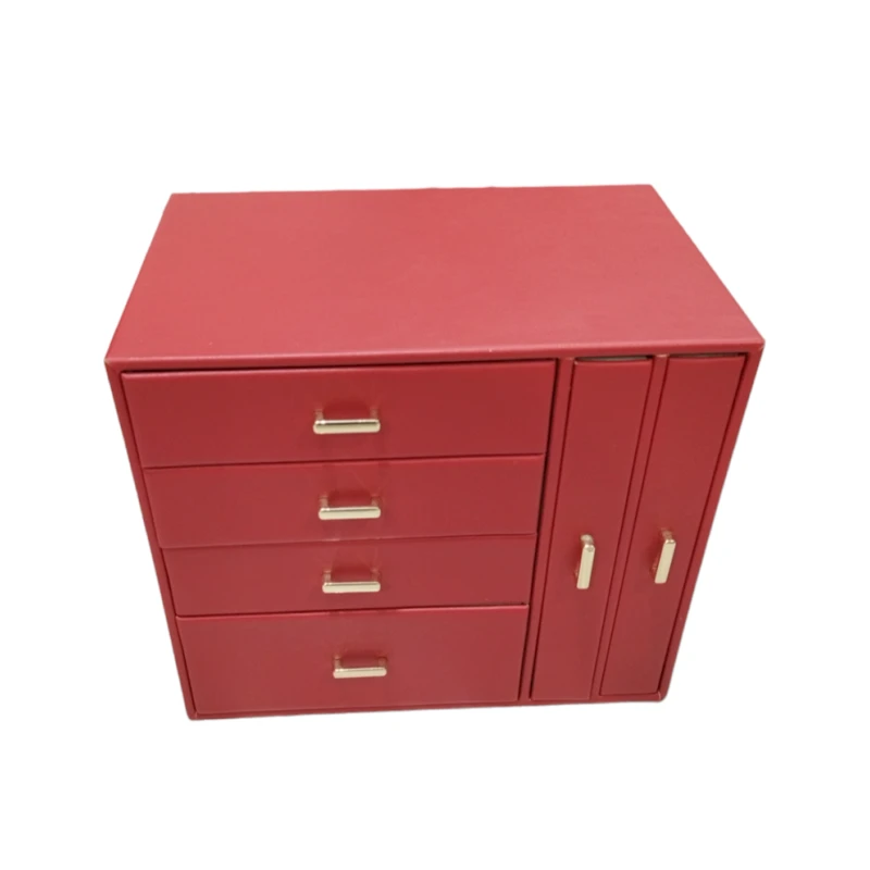 Органайзер с выдвижными ящиками HomeStore SS26, красный, 26x18x23 см