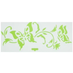 Трафарет Невская палитра Сонет Бордюр бабочки, пластиковый, 10х25 см