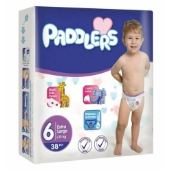 Подгузники Paddlers Jumbo 6 Junior 15+ кг для всех 38 шт