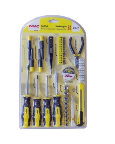 Alət dəsti WMC Tools WMC-2072, 72 əd