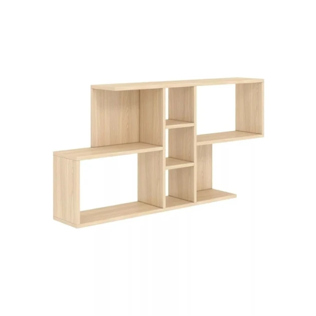 Настенная полка Art Mebel 148, ламинат, 60х120х20 см, бежевая