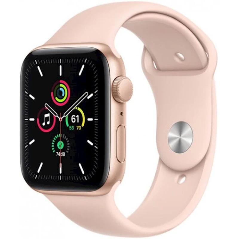 Smart saat Apple Watch SE GPS 44mm Gold Aluminium Case with Pink Sand Sport Band (MYDR2UL/A)