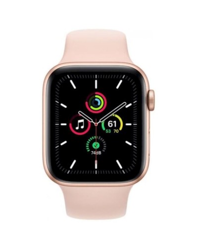 Smart saat Apple Watch SE GPS 44mm Gold Aluminium Case with Pink Sand Sport Band (MYDR2UL/A)