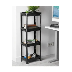 Stellaj HMSD_505 qara, 4 yarus, 100 sm