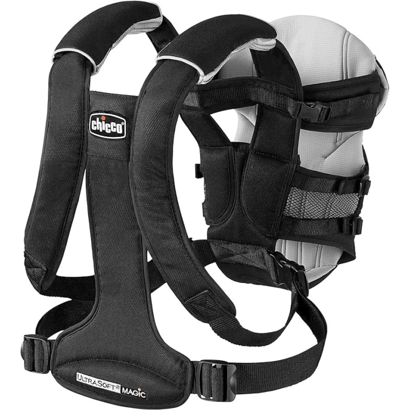 Сумка-кенгуру Chicco UltraSoft Magic Air Q, серый/черный Сумка-кенгуру Chicco UltraSoft Magic Air Q, серый/черный