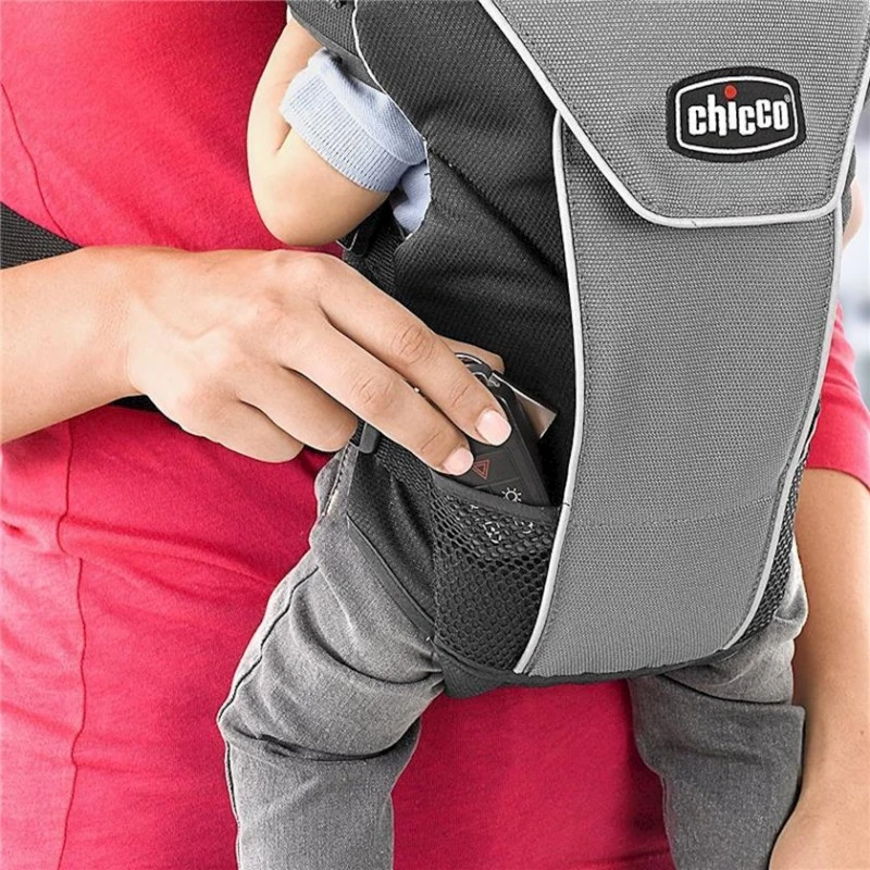 Сумка-кенгуру Chicco UltraSoft Magic Air Q, серый/черный Сумка-кенгуру Chicco UltraSoft Magic Air Q, серый/черный