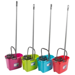 Швабра с ведром Lifetime Clean веревочная, 10 л, пластик, в ассортименте