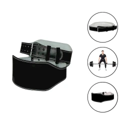 Пояс для тяжелой атлетики TRY&DO 1683, с подушкой, искусственная кожа, черный, размер S