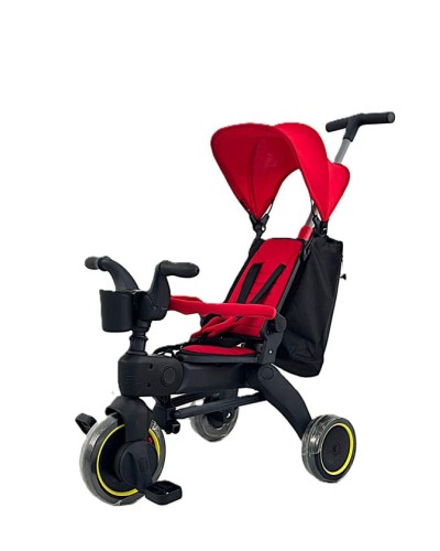 Üçtəkərli uşaq velosipedi Doona 6188, qırmızı, 10+ ay