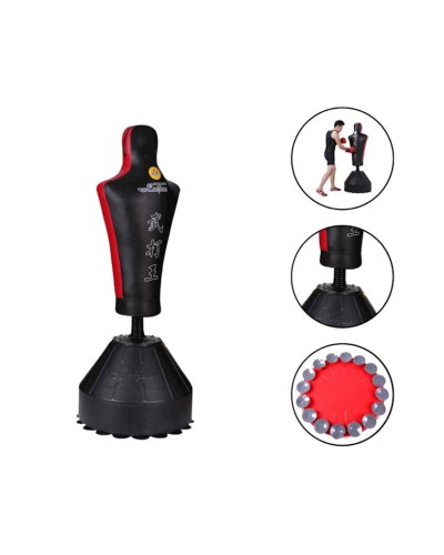 Boks yumruq torbası-maneken 02125041, 1.65x50 sm, qara