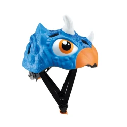 Детский шлем Globber «Динозавр», пластик, синий, S/M
