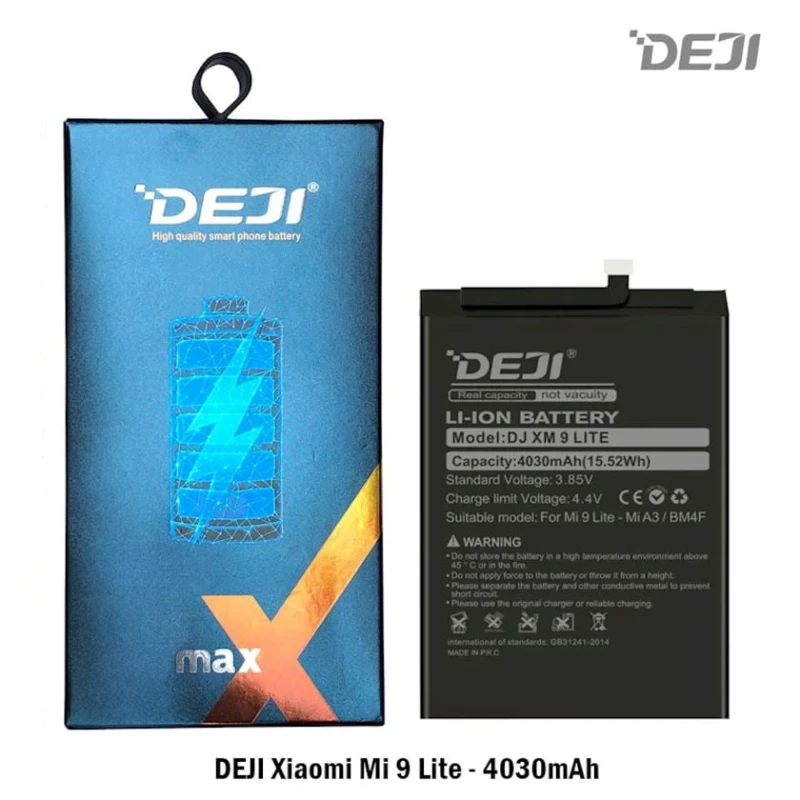 Аккумулятор Deji DJ XM 9 Lite для Xiaomi Mi 9 Lite/Xiaomi Mi A3 - 4030mAh (BM4F) Аккумулятор Deji DJ XM 9 Lite для Xiaomi Mi 9 Lite/Xiaomi Mi A3 - 4030mAh (BM4F)
