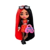 Кукла Barbie Extra Mini Леди Рокстар с красными и черными волосами, 3+ лет