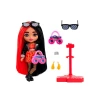 Кукла Barbie Extra Mini Леди Рокстар с красными и черными волосами, 3+ лет