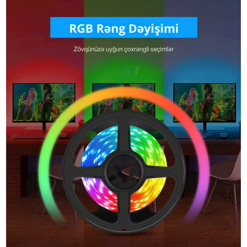 Светодиодная лента Tuya WiFi RGB, 5 м (ST_3600717221193_5) Светодиодная лента Tuya WiFi RGB, 5 м (ST_3600717221193_5)
