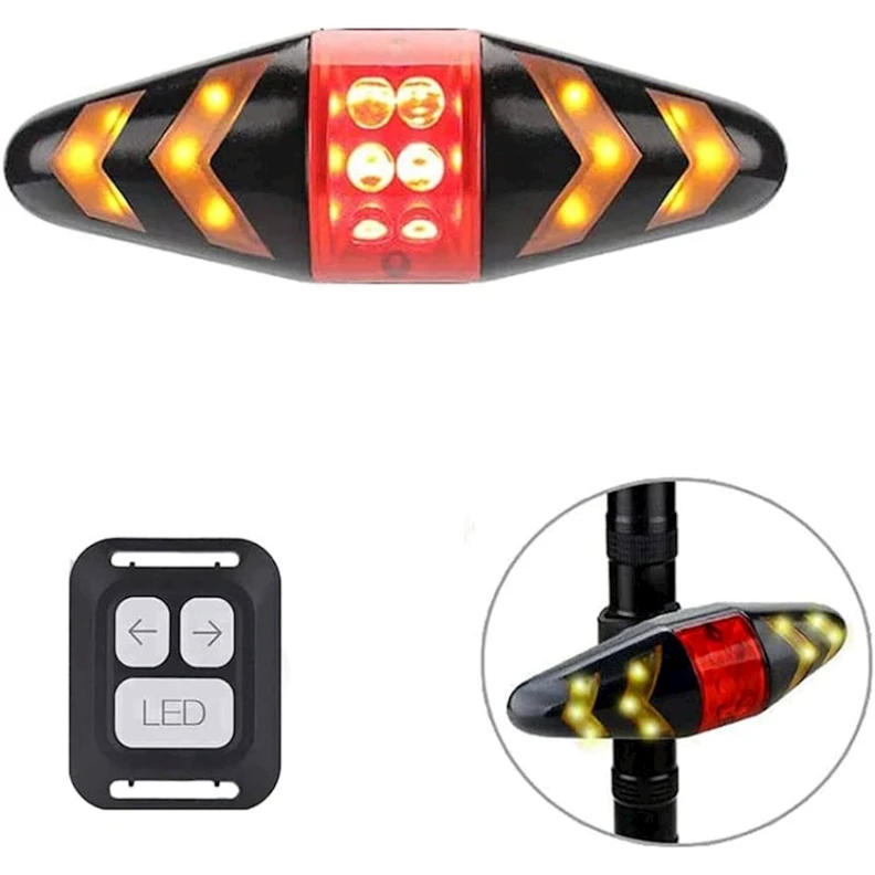 Velosiped arxa fənəri pvrt3, Led, plastik, qara