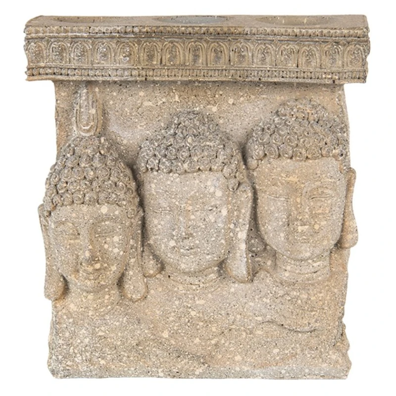 Подсвечник Clayre & Eef Buddha, полирезина, 16x6x17 см