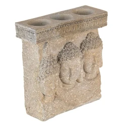 Подсвечник Clayre & Eef Buddha, полирезина, 16x6x17 см