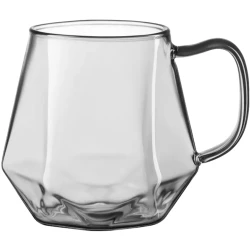 Набор чашек Ardesto Graphite AR2630GR, 2 шт, 300 мл, стекло, прозрачный Набор чашек Ardesto Graphite AR2630GR, 2 шт, 300 мл, стекло, прозрачный