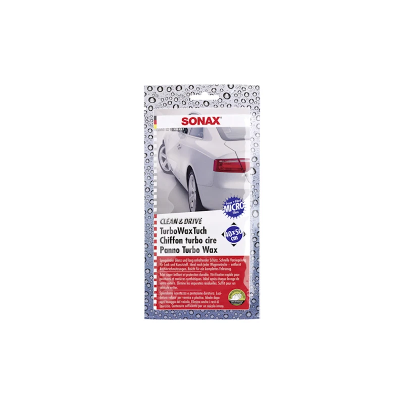 Салфетка Sonax Clean + Drive Turbo Wax Cloth 0414000 Салфетка Sonax Clean + Drive Turbo Wax Cloth 0414000