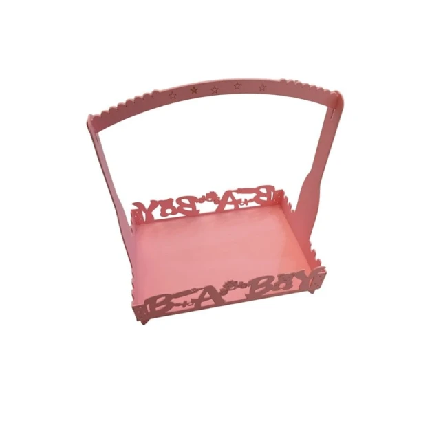 Корзина 30x50 см, розовый