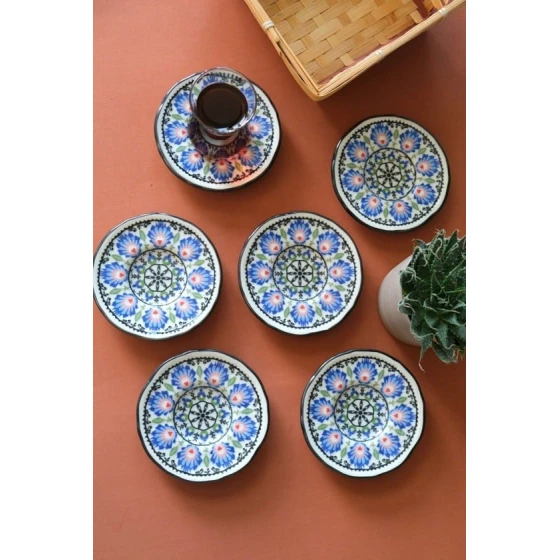 Nəlbəki dəsti Jamour Roys Fulya, farfor, rəngbərəng, 12 sm, 6 parça Nəlbəki dəsti Jamour Roys Fulya, farfor, rəngbərəng, 12 sm, 6 parça