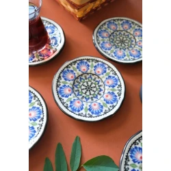 Набор блюдец Jamour Roys Fulya, фарфор, разноцветный, 12 см, 6 предметов Набор блюдец Jamour Roys Fulya, фарфор, разноцветный, 12 см, 6 предметов