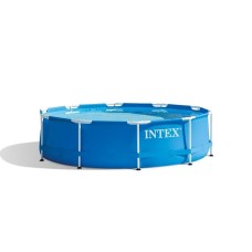 Hovuz Intex Metal Frame 56997/28200, karkaslı, diametr 305sm, hündürlüyü 76sm, həcmi 4485l, göy