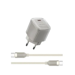 Сетевое зарядное устройство Wiwu Jello 20W GaN Charger Sets Wi-U016 C-C, EU Plug