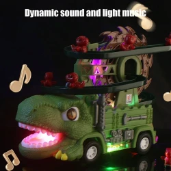 Игровой набор Dinosaur Truck 388-74, пластик, зеленый, 27x19.5x13.5 см