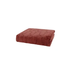 Плед-покрывало Yataş Tricia, 200x220 см, двуспальный, полиэстер, Kiremit