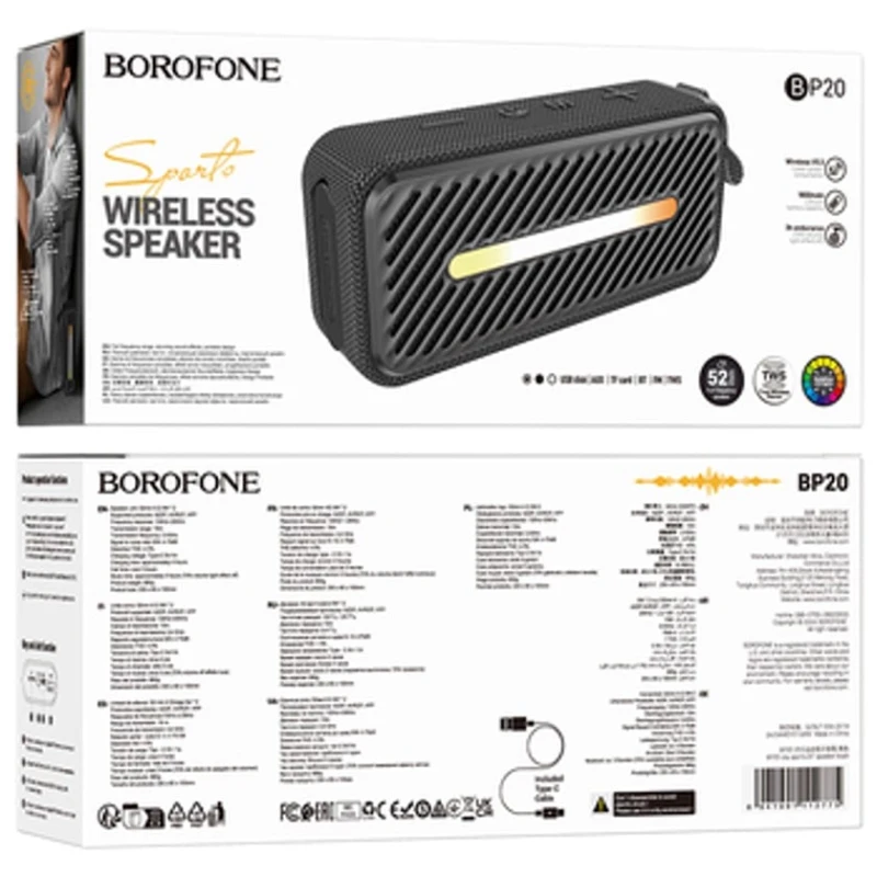 Portativ dinamik Borofone BP20 Joy Black