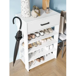 Подставка для обуви, ЛДСП, белое тиснение, 89x35x60 см Подставка для обуви, ЛДСП, белое тиснение, 89x35x60 см