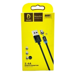 Кабель USB Denmen Magetic Adsorption D09T, Черный Кабель USB Denmen Magetic Adsorption D09T, Черный