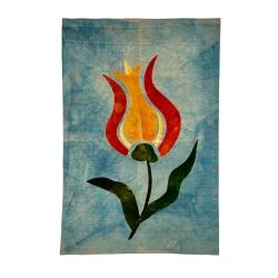 Ковер килим ручного производства Natural halı ELX04, 122х182 см, хлопок, голубой