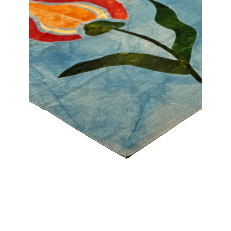 Ковер килим ручного производства Natural halı ELX04, 122х182 см, хлопок, голубой Ковер килим ручного производства Natural halı ELX04, 122х182 см, хлопок, голубой