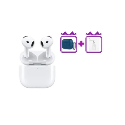 Беспроводные наушники Apple Airpods 4 ANC + Чехол для наушников Blue + Сетевое зарядное устройство 20W USB-C Беспроводные наушники Apple Airpods 4 ANC + Чехол для наушников Blue + Сетевое зарядное устройство 20W USB-C