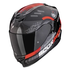 Motosikl dəbilqəsi Scorpion EXO-520 Evo Air Titan Metal Black/Red, ölçü XXL