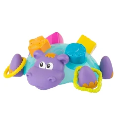 Игрушка для ванной Playgro Float Along Hippo Shape Sorter, разноцветная