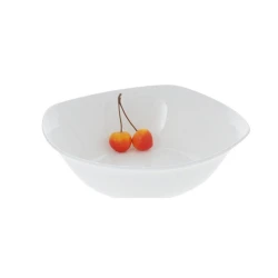 Salat qabı Wilmax dairə, 23 sm, farfor, ağ