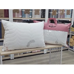 Yastıq Maison Dor, bambuk, ağ, 50x70 sm