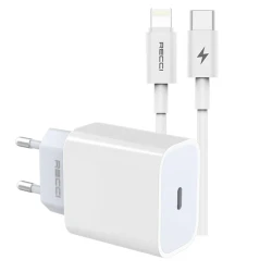 Сетевое зарядное устройство Recci RCK-16ECL Type-C 20W White Сетевое зарядное устройство Recci RCK-16ECL Type-C 20W White