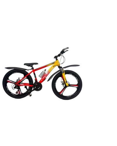 Velosiped Velostrim Mercedes disk, ölçü 29, qırmızı/sarı
