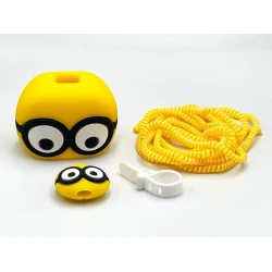 Şarj cihazı üçün çexol Minion, silikon, sarı