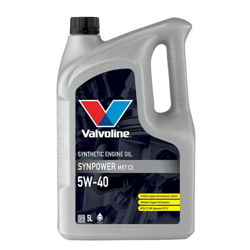 Моторное масло Valvoline SynPower MST C3 5W-40, 5 л Моторное масло Valvoline SynPower MST C3 5W-40, 5 л