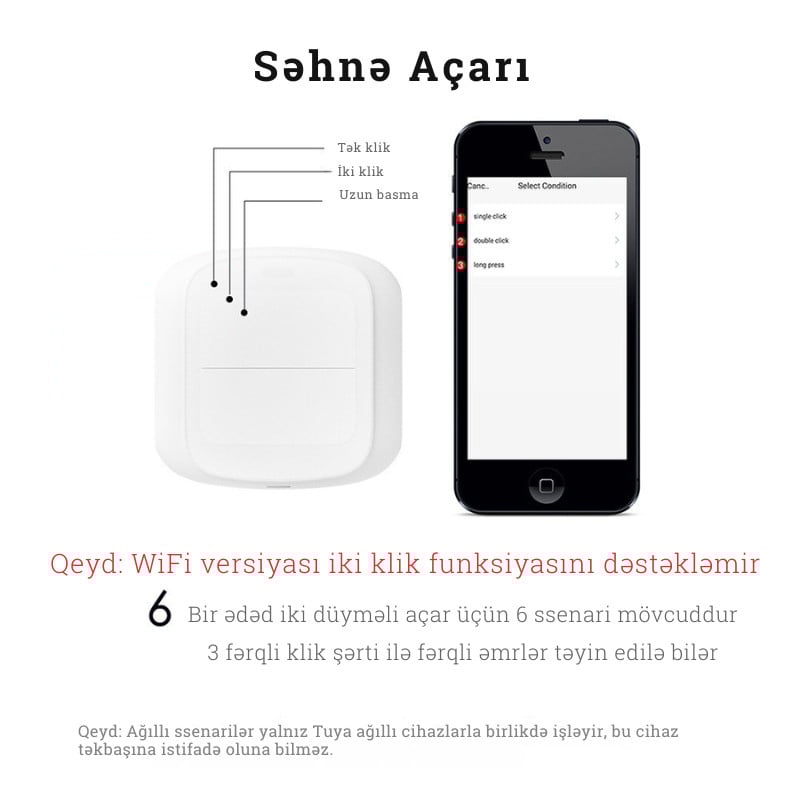 Умный беспроводной переключатель Tuya Smart Switch Умный беспроводной переключатель Tuya Smart Switch