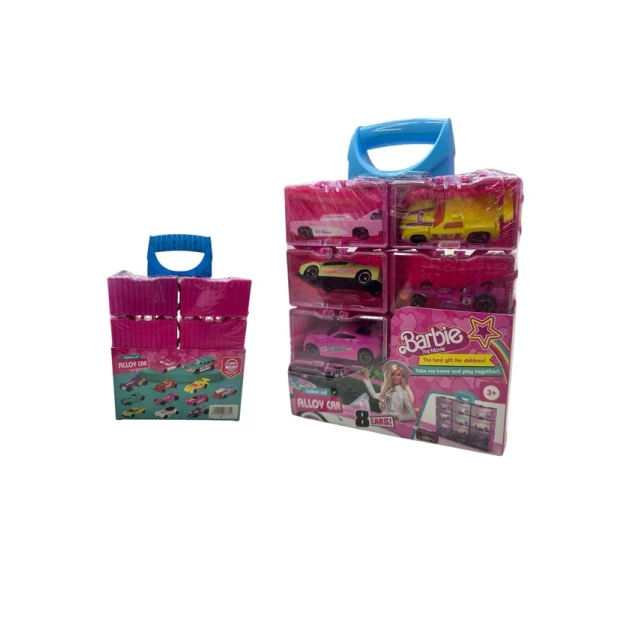 Набор машинок Alloy Car Barbie, 3+ лет, металл/пластик, 8 шт. Набор машинок Alloy Car Barbie, 3+ лет, металл/пластик, 8 шт.